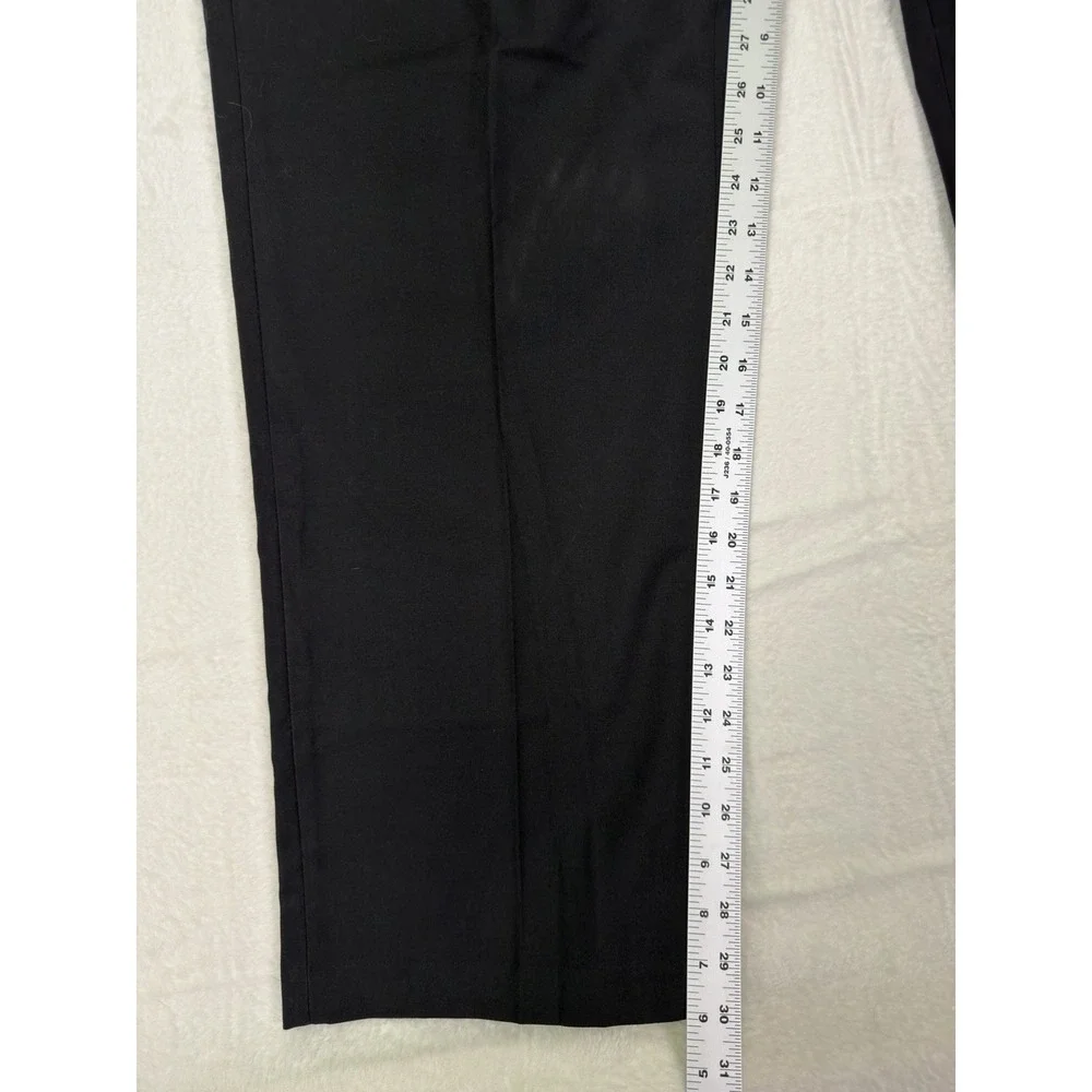 Kenneth Cole Reaction Dress‎ Pants Mens 40x30 Black Flat Front Straight